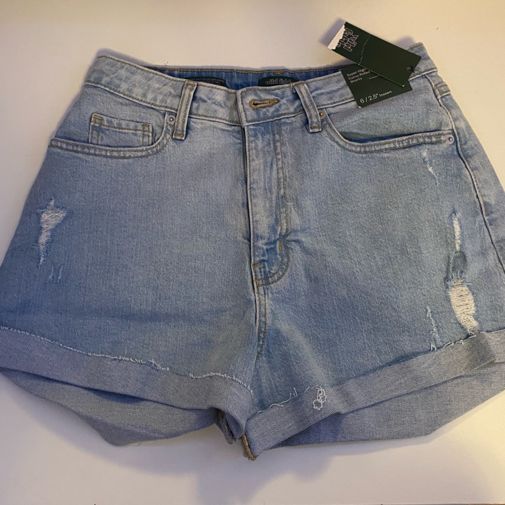 Light wash Mom shorts ✨